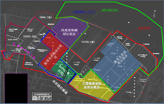 鹽城市灌東公司光伏電站建設(shè)規(guī)劃“五區(qū)多廊”布局