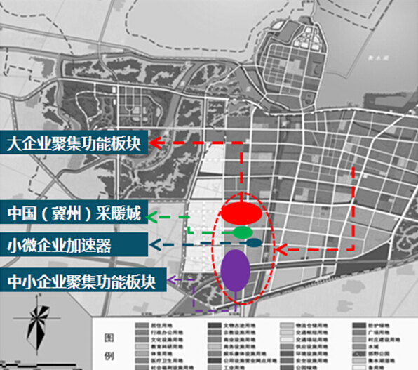 冀州采暖鑄造業(yè)集聚區(qū)布局圖