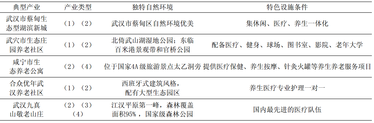 湖北省各下轄地區(qū)都有獨(dú)具特色的典型生態(tài)養(yǎng)老產(chǎn)業(yè)