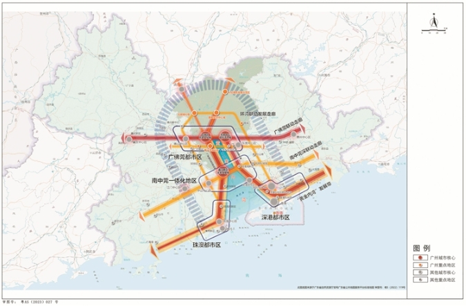 粵港澳大灣區(qū)“黃金內(nèi)灣”空間格局示意圖