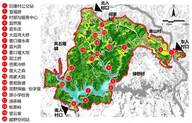 玖隆村總平面